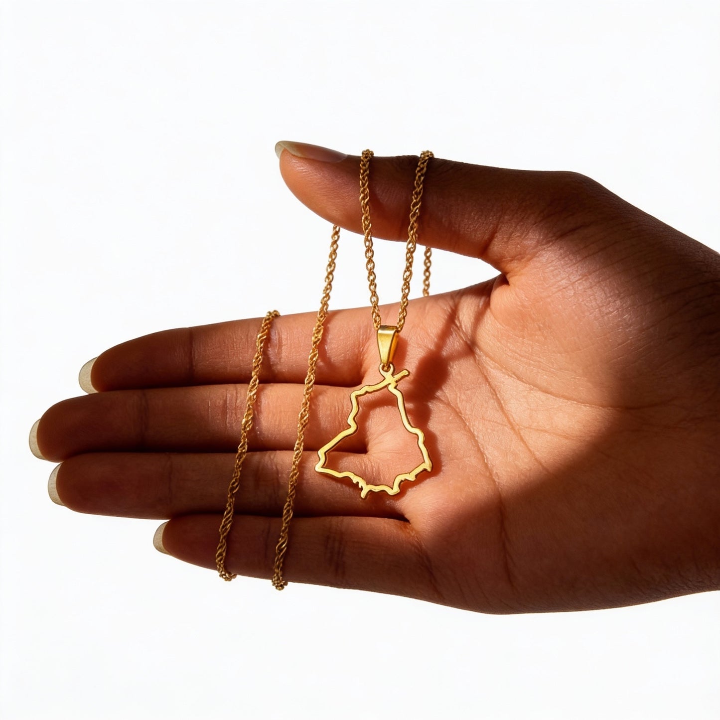 Apna Punjab Necklace (Hollow Map design)