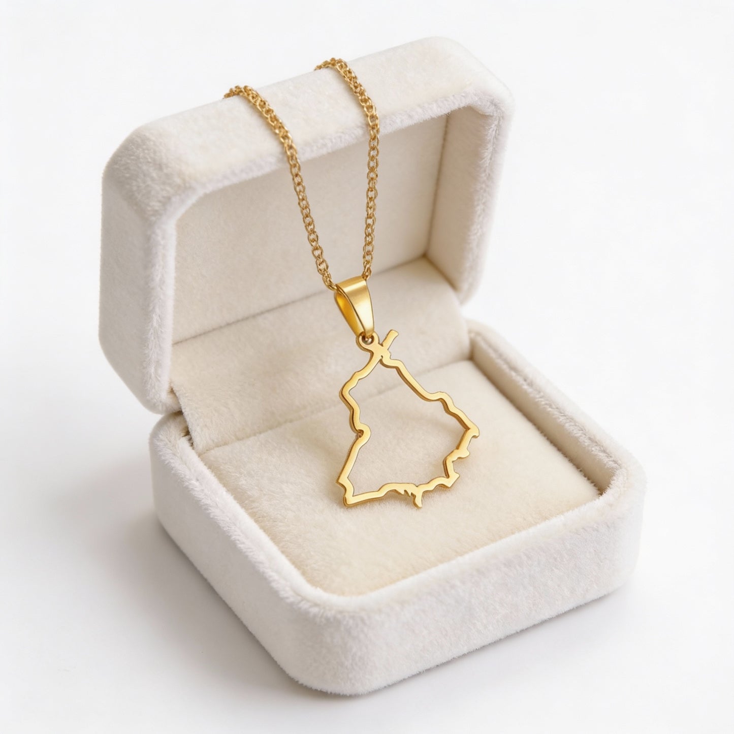 Apna Punjab Necklace (Hollow Map design)