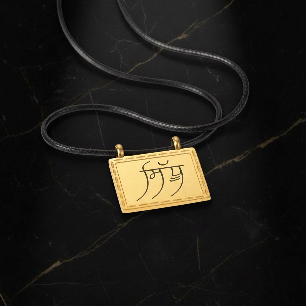 Customized Punjabi Symbol Name Necklace
