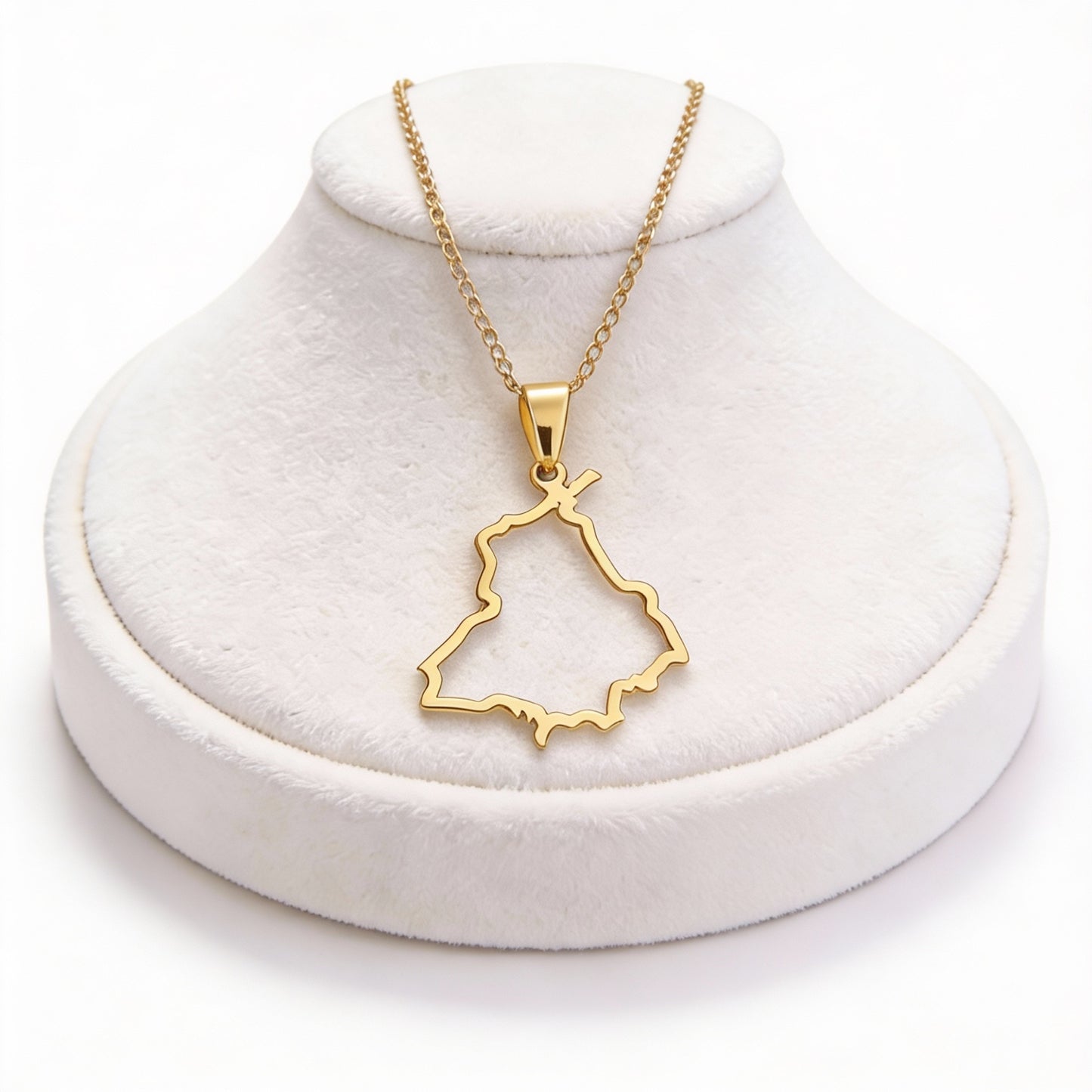 Apna Punjab Necklace (Hollow Map design)