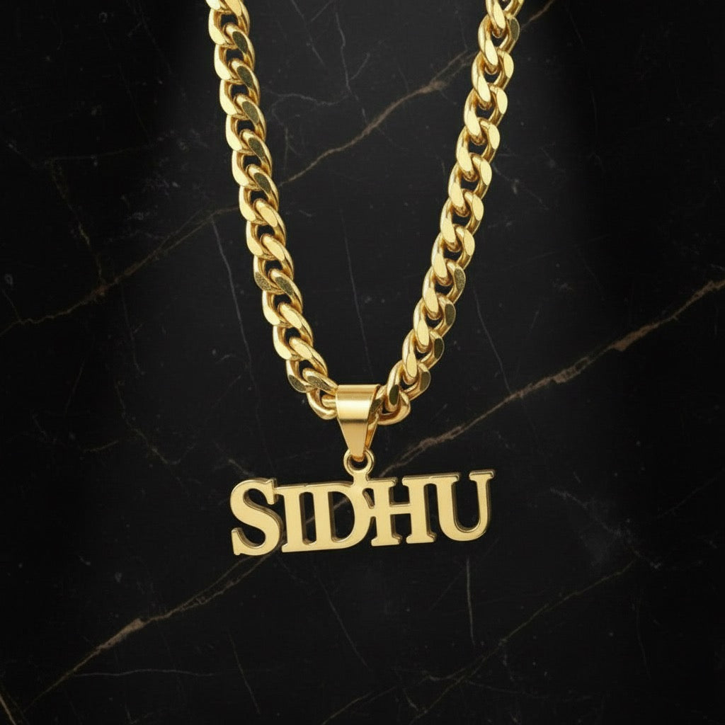 Customized Chunky Cuban Link Name Necklace