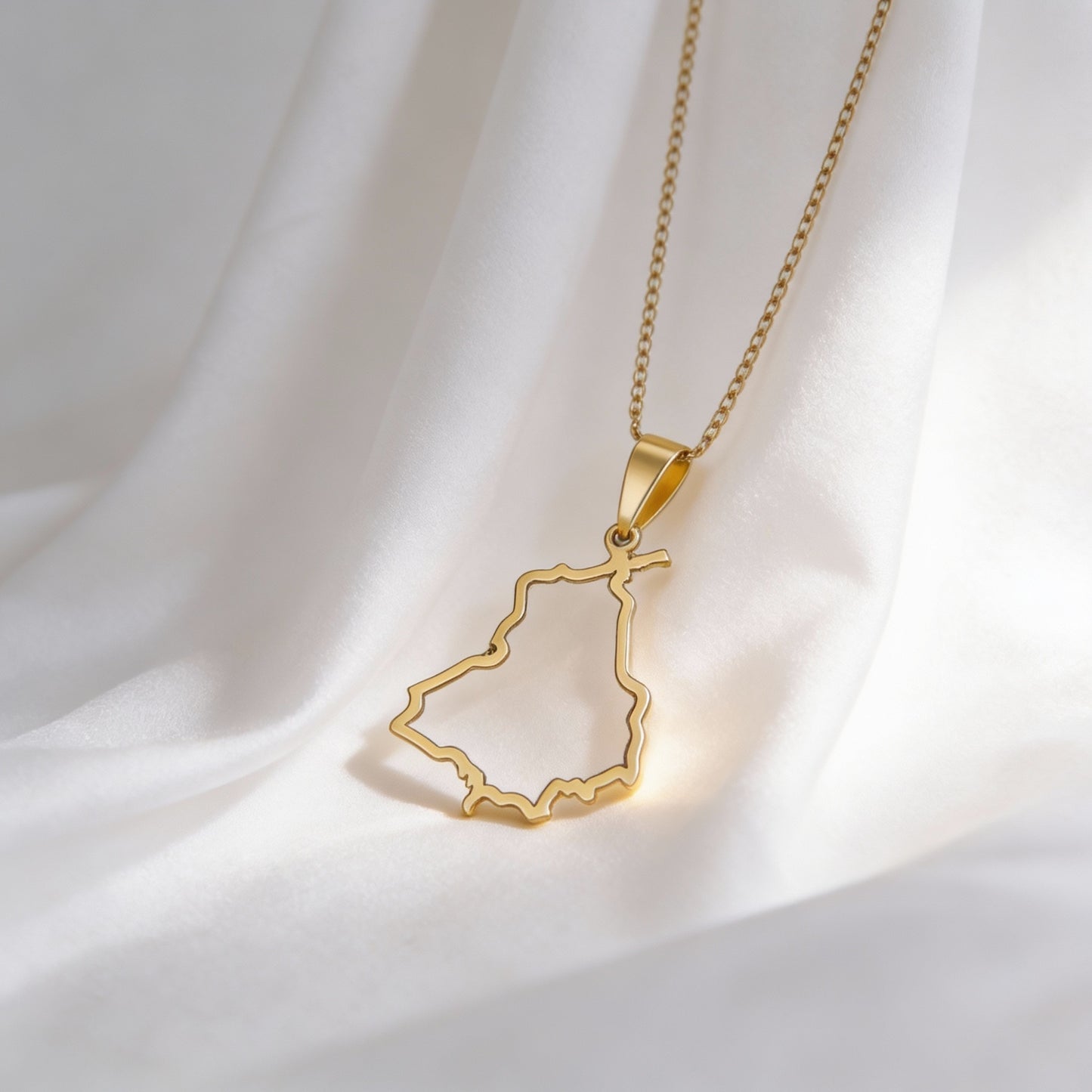 Apna Punjab Necklace (Hollow Map design)