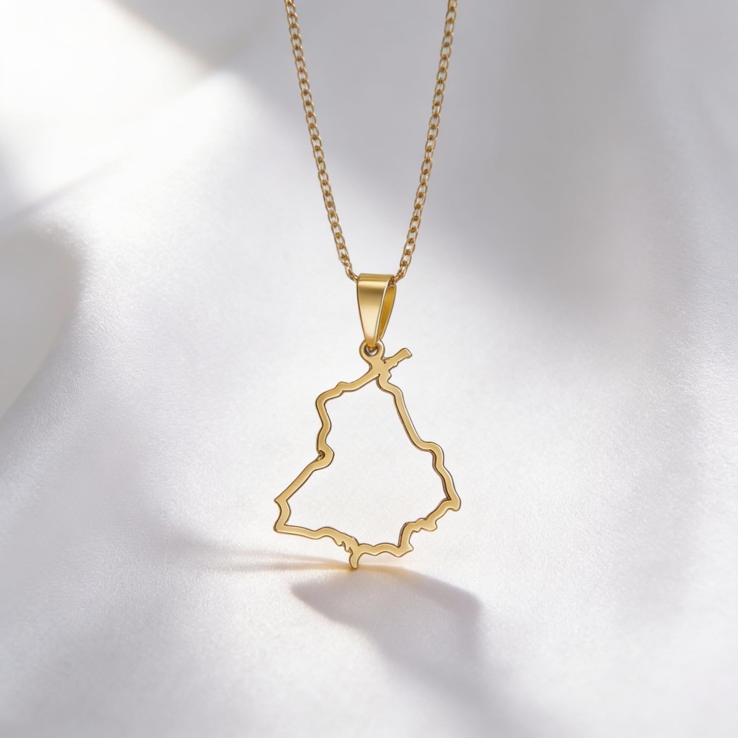 Apna Punjab Necklace (Hollow Map design)